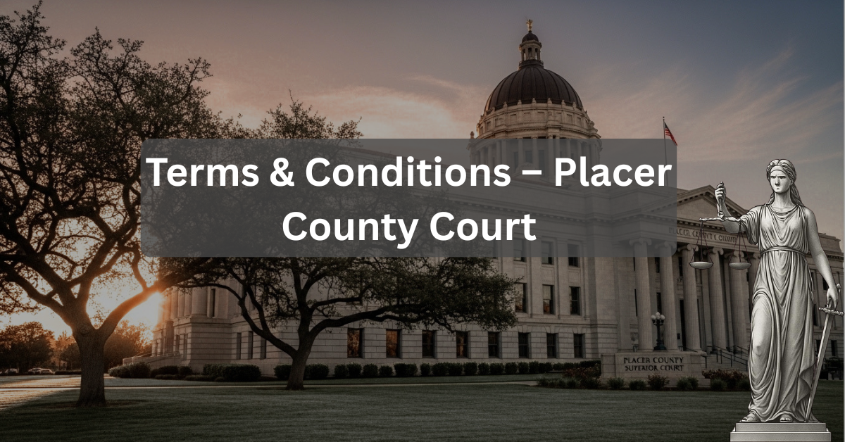 Terms & Conditions – Placer County Court